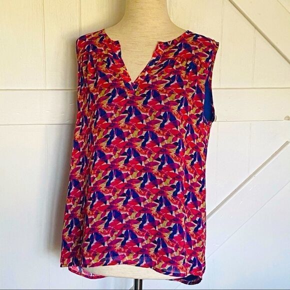 Pixley Stitch Fix Split Back Sleeveless Blouse M - Picture 2 of 10